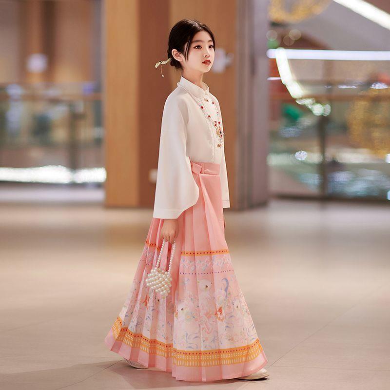 漢服女童套裝薄款新款古