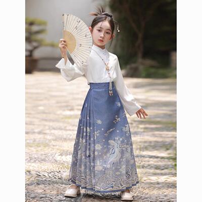 女童马面裙春夏儿童中大