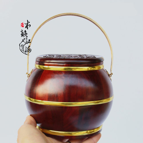 红木单个婚庆用品特大子孙桶