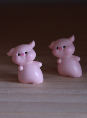 俏皮猪猪树脂小摆件上班搭子