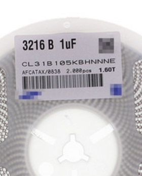 三星贴片电容1206 1UF 105K  50V 精度10% 材质X7R 一盘2K 包邮