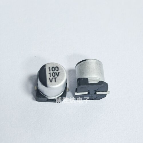 包邮 10v100uf 全新SMD贴片铝电解电容100uf 10V 体积 5X5.4MM