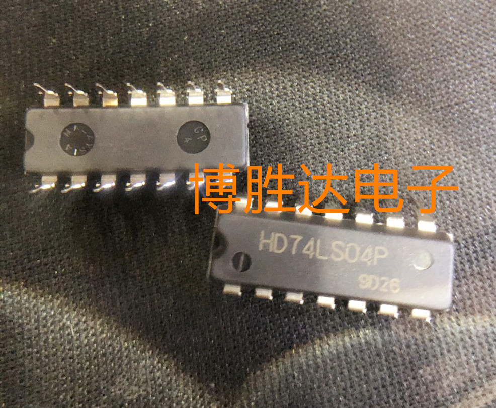 直插 HD74LS04P六路反向器 74LS04 DIP-14 直拍