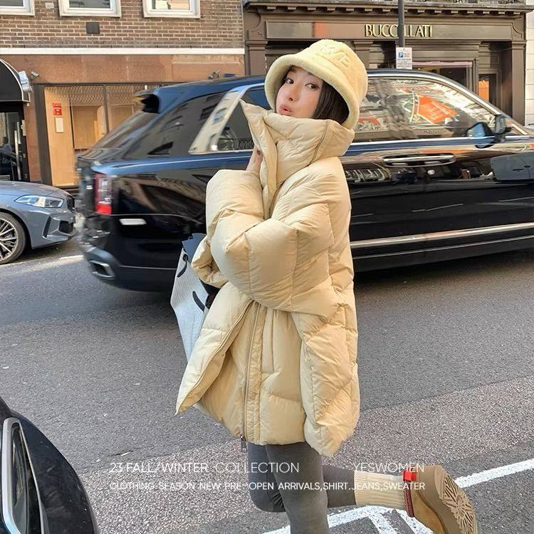 抱抱羽绒棉服廓形斜搭拉链私服款 翻领短款女冬季小被子棉衣外套,女装/女士精品,棉衣/棉服,淘宝优惠券,粉丝福利购,淘宝优惠卷