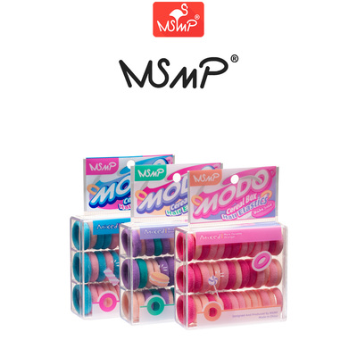 MSMP正品儿童皮筋盒装扎头发七彩发圈毛巾圈不伤发女童小宝宝头绳