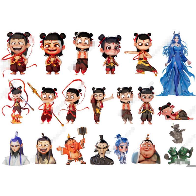 草图大师SU模型 玩具摆件哪吒摆件申公豹 敖丙敖闰 太乙真人手办