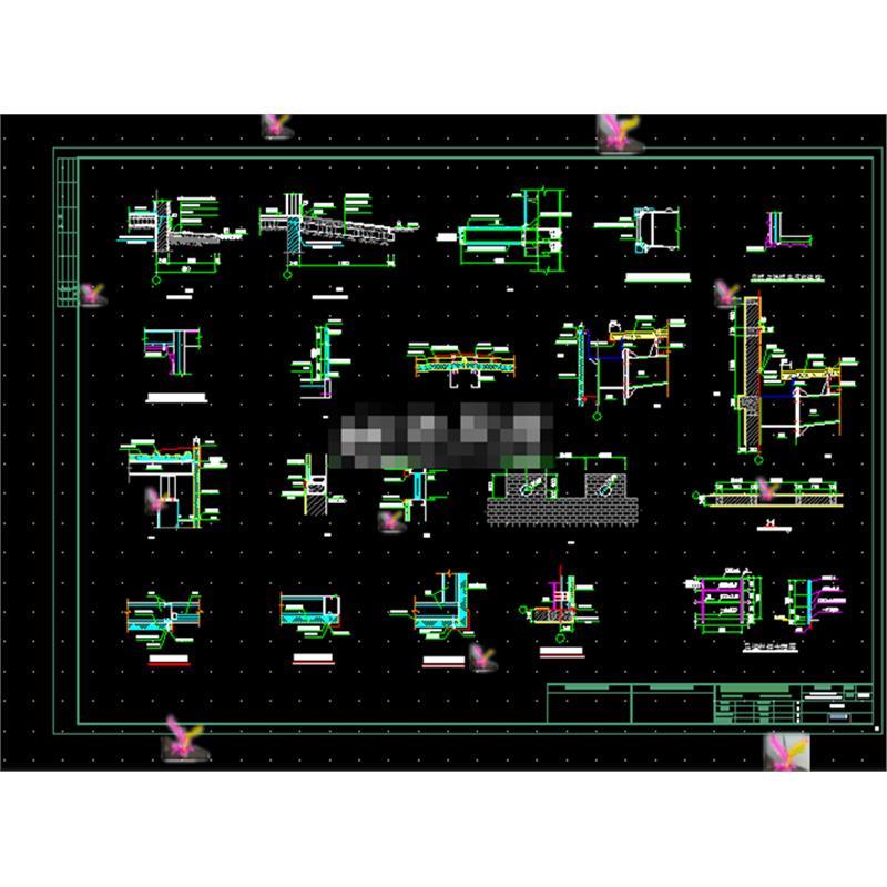 3885.6m2影视基地 摄影棚工程结构设计图CAD图纸 总图 节点详图等