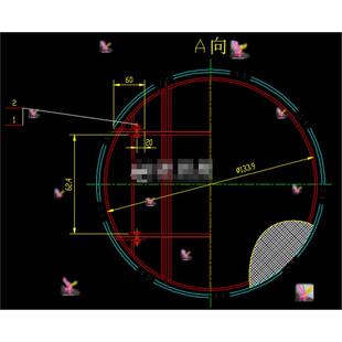 丝网除沫器CAD图纸 总图 主视图 平面图 等