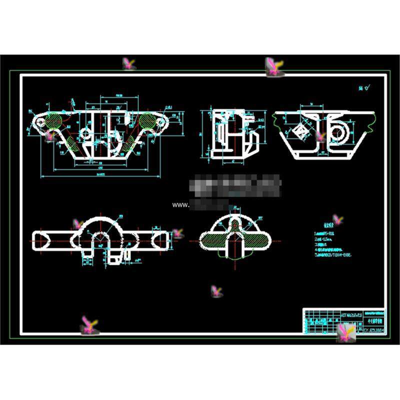 牛头刨床CDA图纸 悬绳器装配图 牛头体零件图 围栏装置图 等