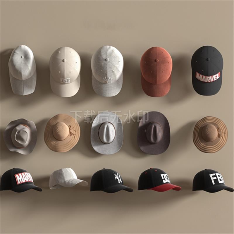 现代 帽子 装饰帽 棒球帽子 鸭舌帽 太阳帽 休闲帽草图大师SU模型