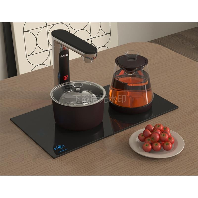 现代家用电器 电水壶 电热烧水壶 茶壶 果茶 草图大师SU模型