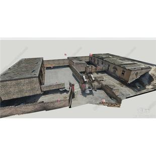 3856中式古建筑 陕北 老院子 窑洞 旧住宅民房 院子 老房子SU模型