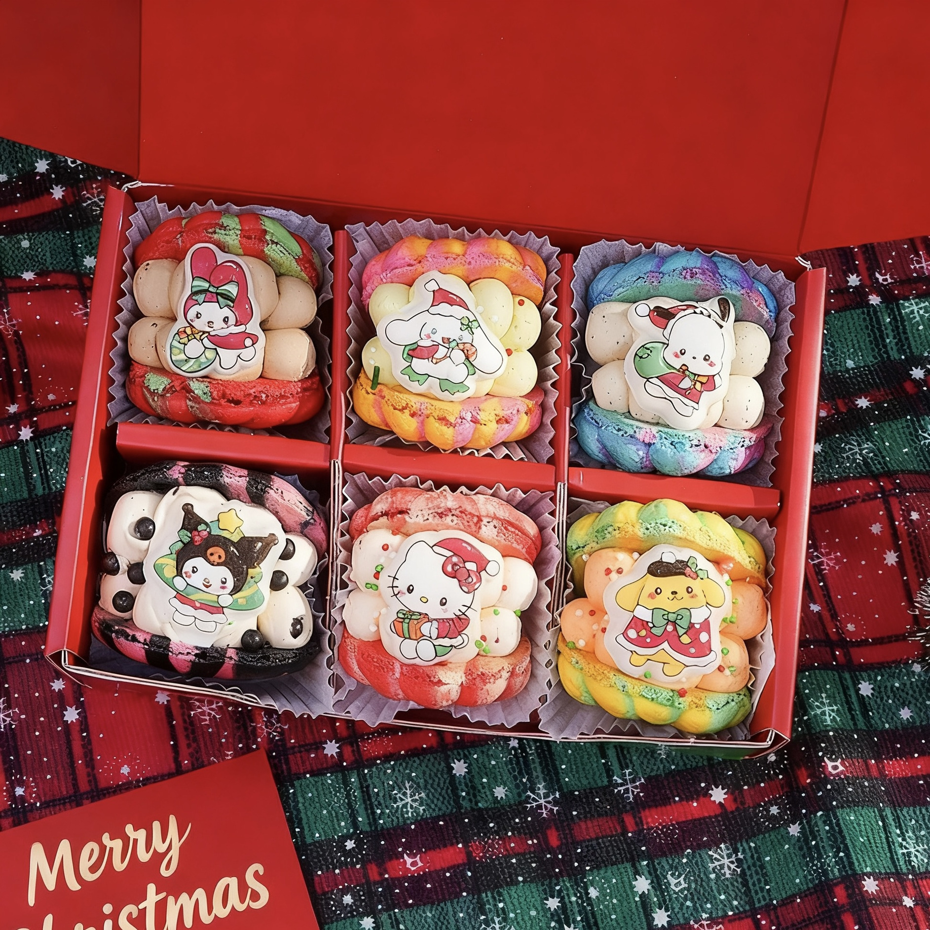 圣诞限定礼物精美马卡龙糕点