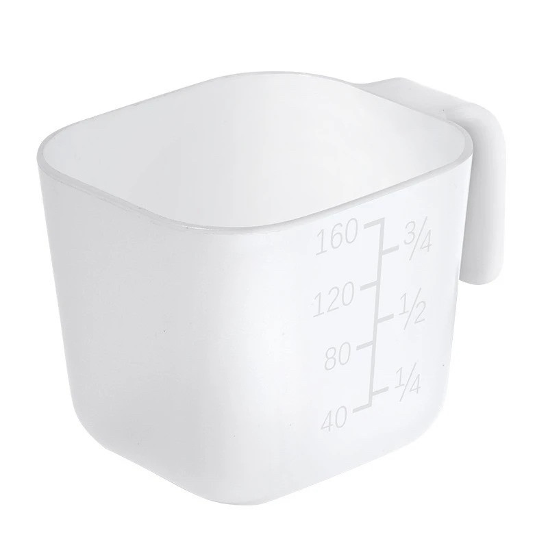 160ml量米杯配件配套烘焙量杯狗粮杯带把手刻度两用杂粮超市杂粮L