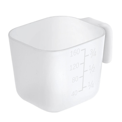 160ml量米杯配件配套烘焙量杯狗粮杯带把手刻度两用杂粮超市杂粮L