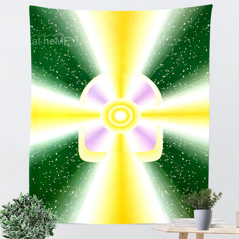 十字架光芒背景布超大背景墙布北欧ins网红挂布床头壁布竖版挂毯