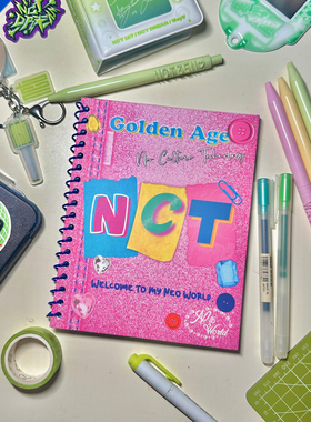 nct线圈本 nct美式线圈本子2023高颜值线圈本横线记事全彩内页