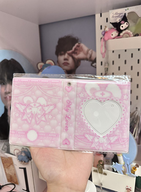 韩国ins浅粉蕾丝格纹甜酷3寸相册拍立得mini相册爱豆小卡卡册收纳