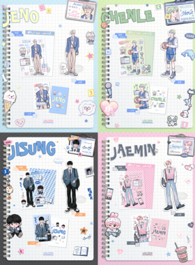 ntoworld原创人物贴纸nct黄仁俊人物贴纸nctdream朴志晟人物贴纸