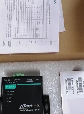 【议价】摩莎MOXA NPort5210A 2口RS-232串口联网服务器 串口转网