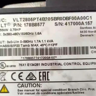 丹弗斯质量保证 VLT2805PT4B20SBR0DBF00A00C1 议价