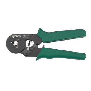 世达工具排线压线钳手动针管型端子冷压钳电工专用接线钳子91118A