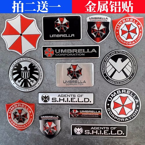 神盾局金属生化危机装饰遮痕车贴