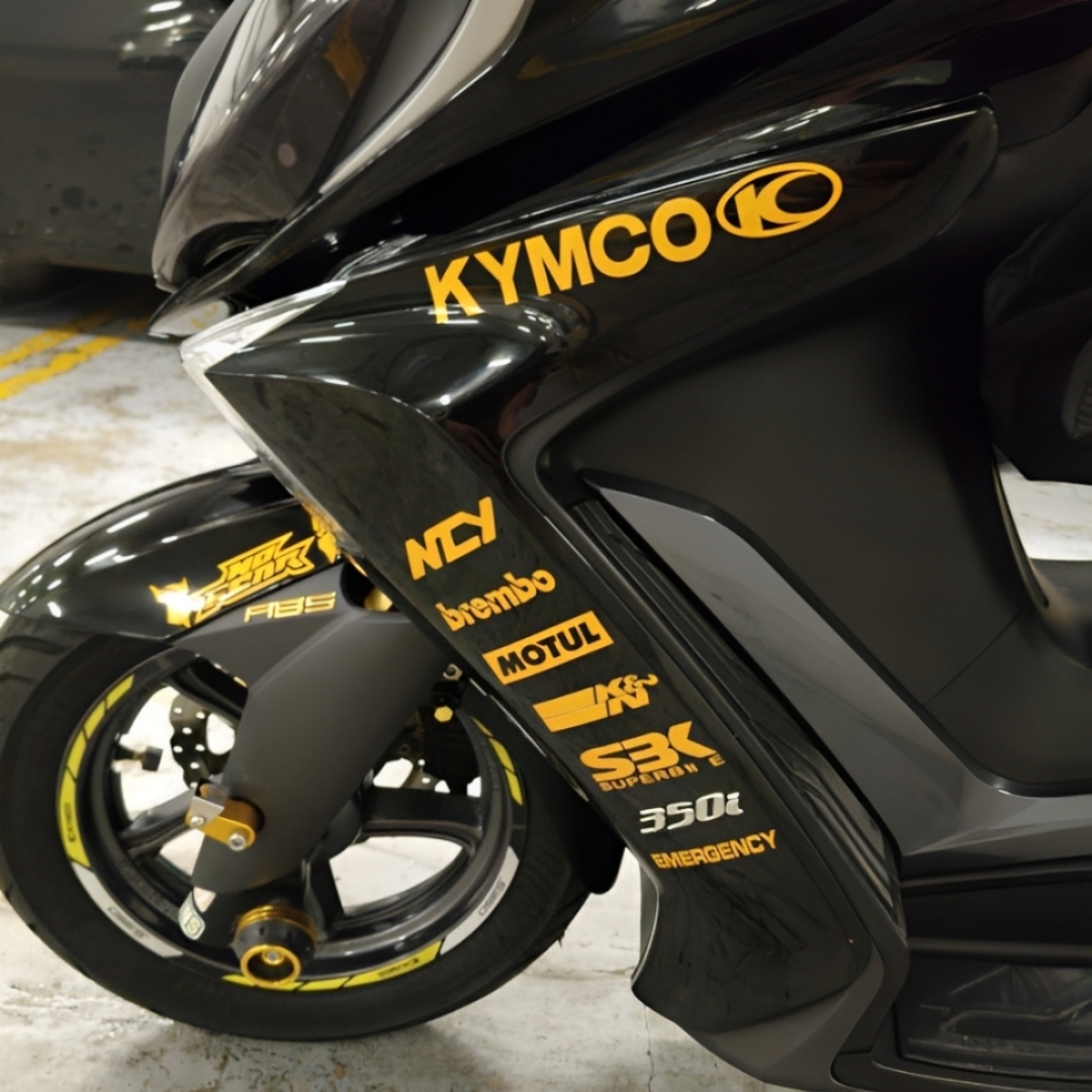 适用光阳CT250/300个性拉花车贴