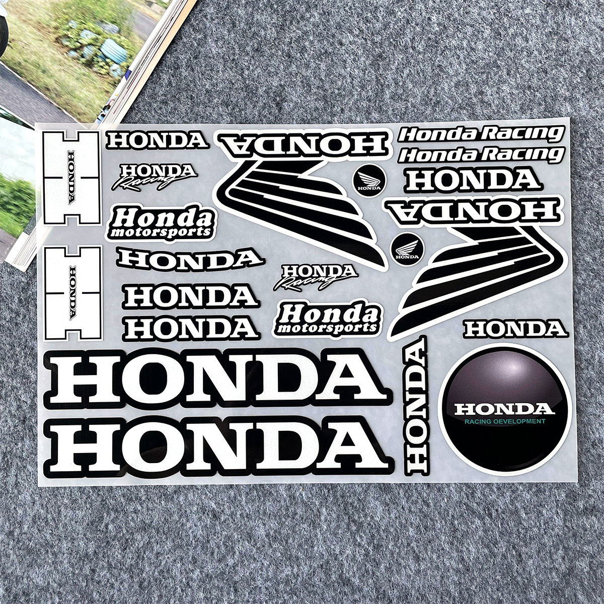 适用本田摩托车装饰贴纸反光防水机车贴花HRC CB CBR配件赞助商贴
