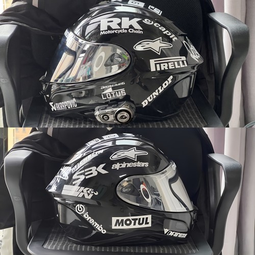 赞助商组合头盔装饰贴花反光车贴