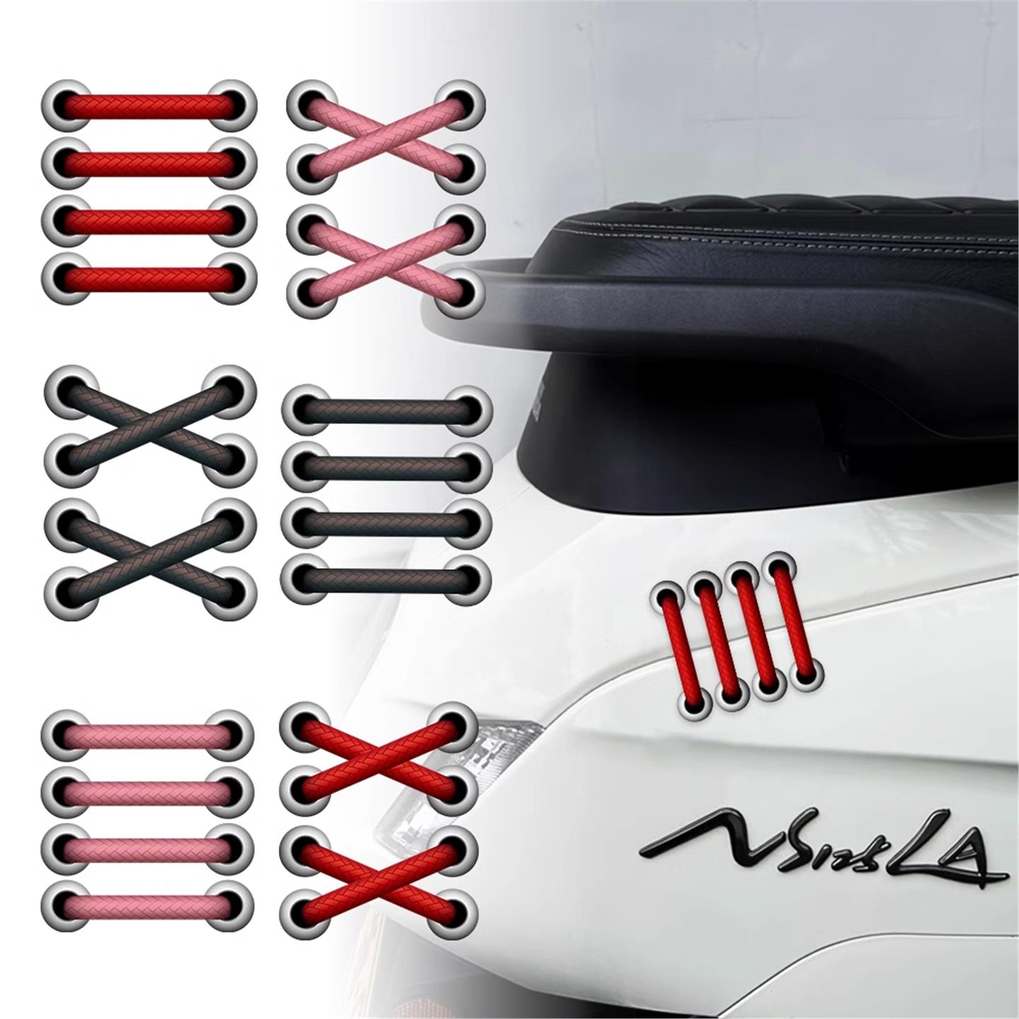 适用NS125LA装饰摩托车改装个性贴纸创意真补丁贴小牛电瓶车贴