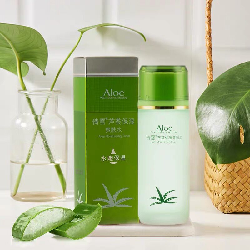 倩雪芦荟保湿爽肤水110ml/净透肌肤补水舒缓滋润肤化妆水植物护肤