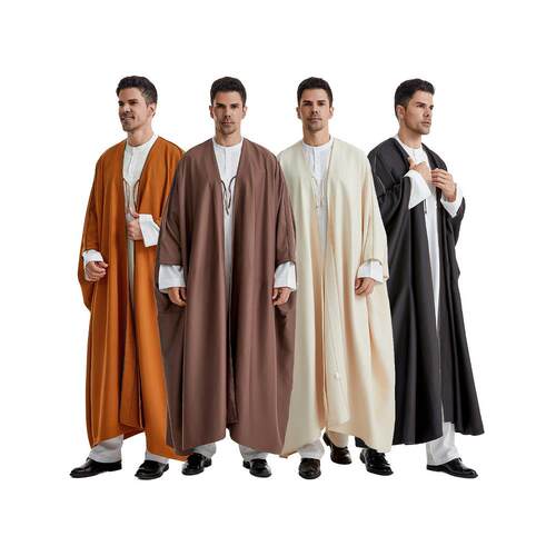 沙特伊朗迪拜阿联酋男外披Muslim Arab Men Caftan 835