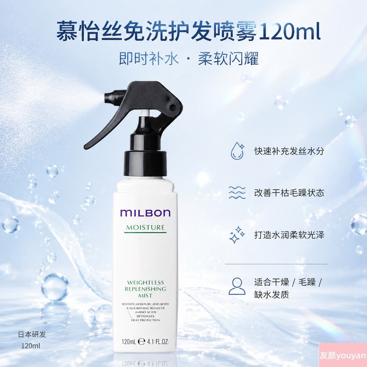 滋养补水玫丽盼慕怡丝洗发护发膜图片