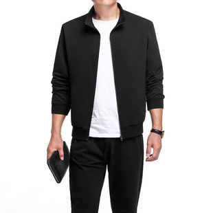 开衫 立领外套男士 春秋季 2019男士 男装 休闲运动套装 青年男式 时尚