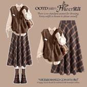 2025小个子大方得体 学院风连衣裙女装 美拉德穿搭秋季 流行风格