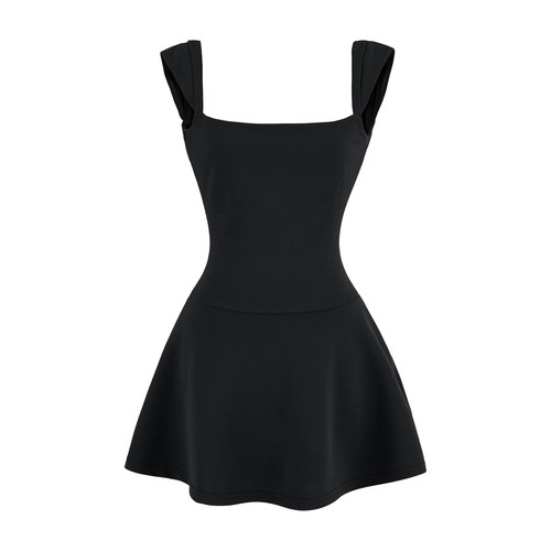 性感露背吊带连衣裙女