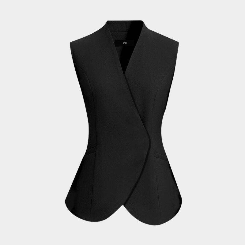 简约修身不规则西装女士马甲高级感时髦西服背心马夹叠穿