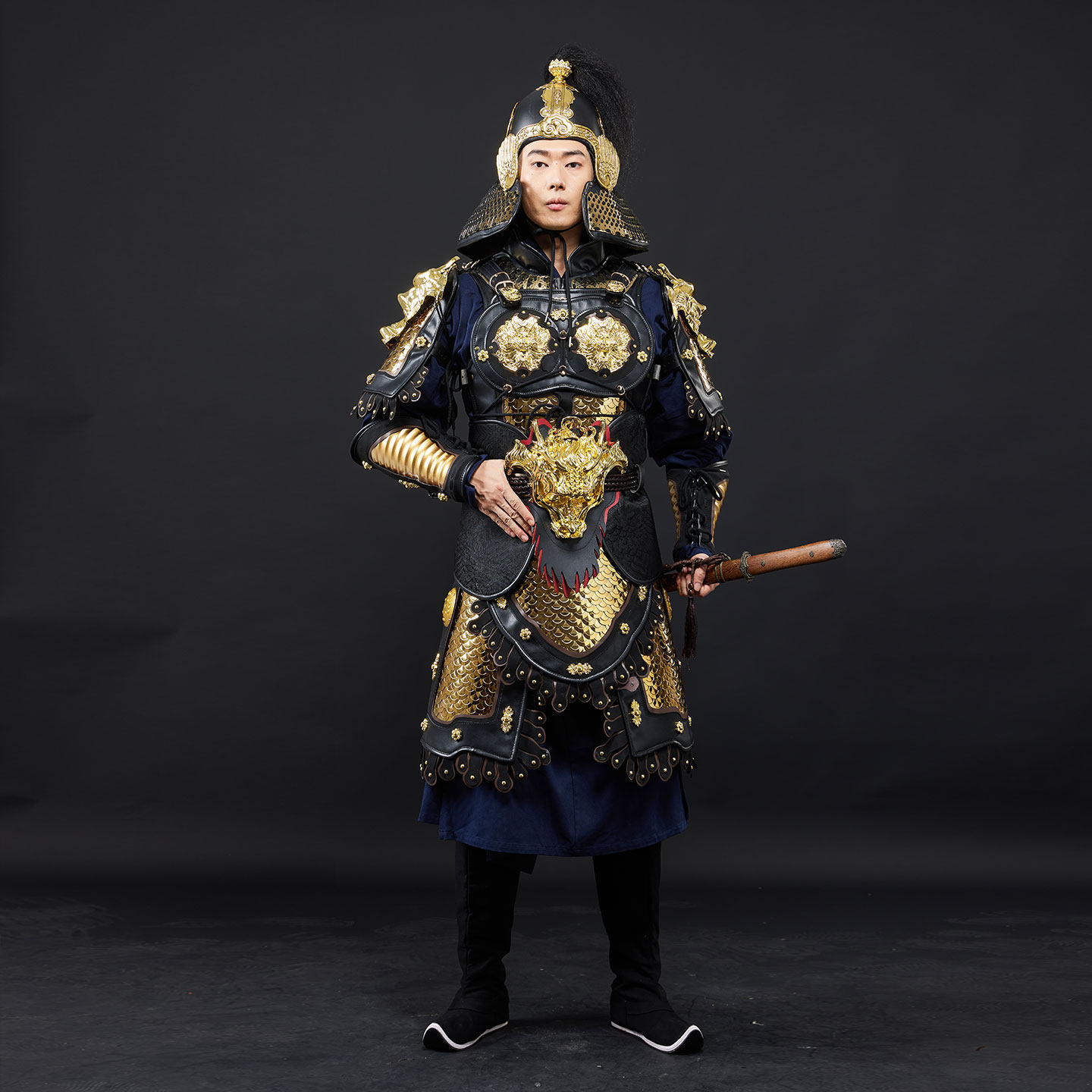 【长鸣司制】虎威鱼鳞甲中国甲胄铠甲汉服盔甲可穿格斗全套古代甲