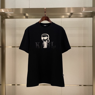 男士 新款 阔版 老佛爷短袖 KARL T恤正品 LAGERFELD卡尔拉格斐26夏季