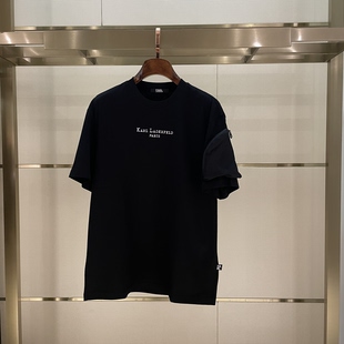 LAGERFELD卡尔拉格斐26春夏新款 T恤正品 男士 短袖 老佛爷阔版 KARL