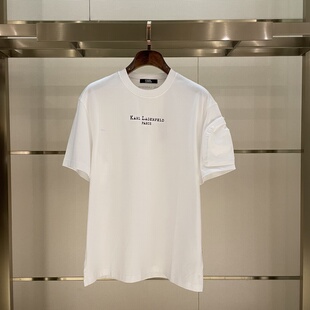 LAGERFELD卡尔拉格斐26夏季 T恤正品 新款 老佛爷短袖 轻奢男士 KARL