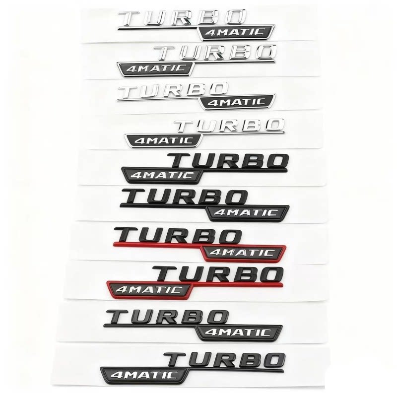 奔驰TURBO4MATICAMG叶子板侧标