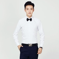 Белая рубашка, галстук-бабочка, солнцезащитные очки