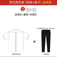 Рубашка, штаны, галстук-бабочка, солнцезащитные очки