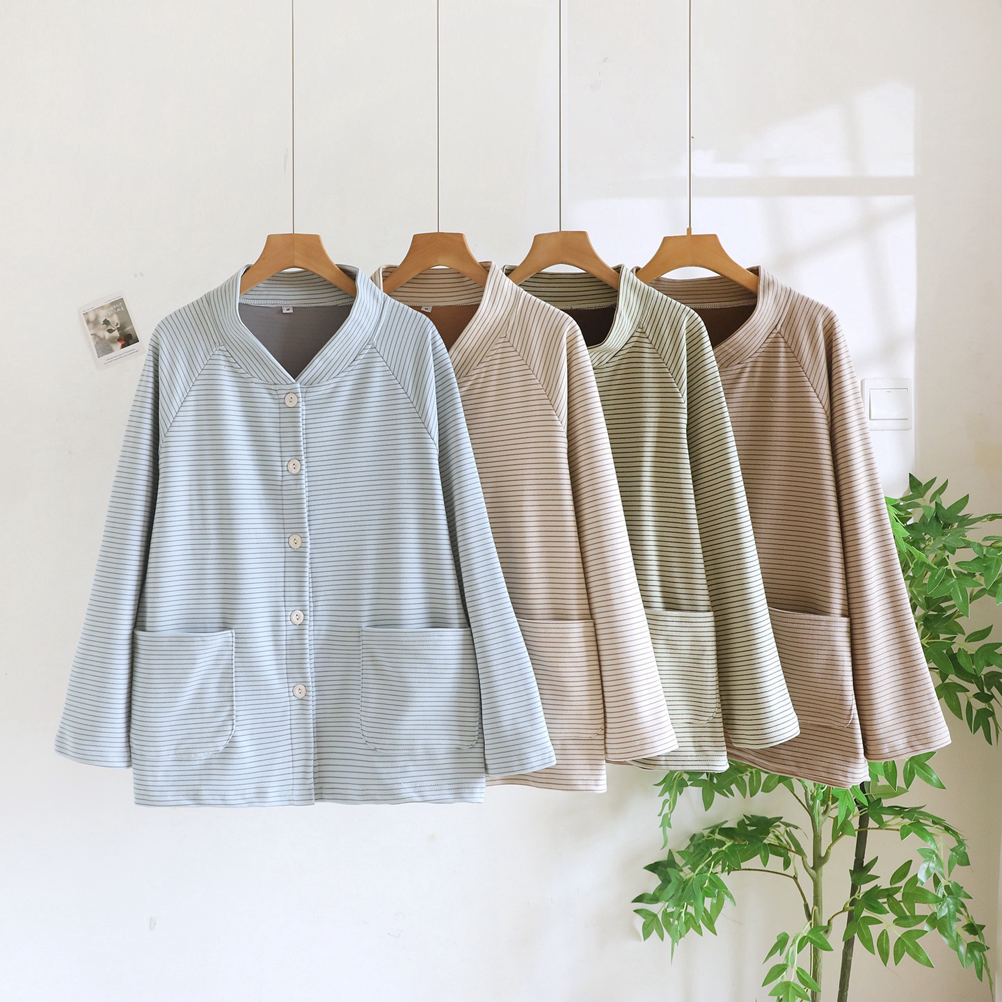 秋冬季女士德绒上衣单件睡衣