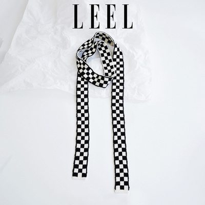 针织小围巾披肩叠穿辣妹时尚