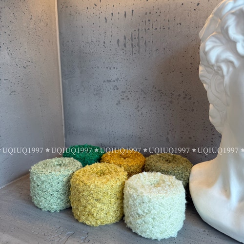 羊毛泰迪卷圈圈新款多巴胺毛线围巾编织毛衣手工diy钩针玩偶头发