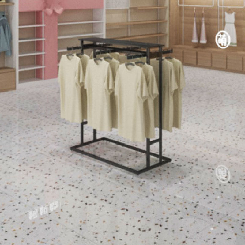 商场服装店服装架铁艺正挂衣服架展示架中岛落地式男女装六臂货架
