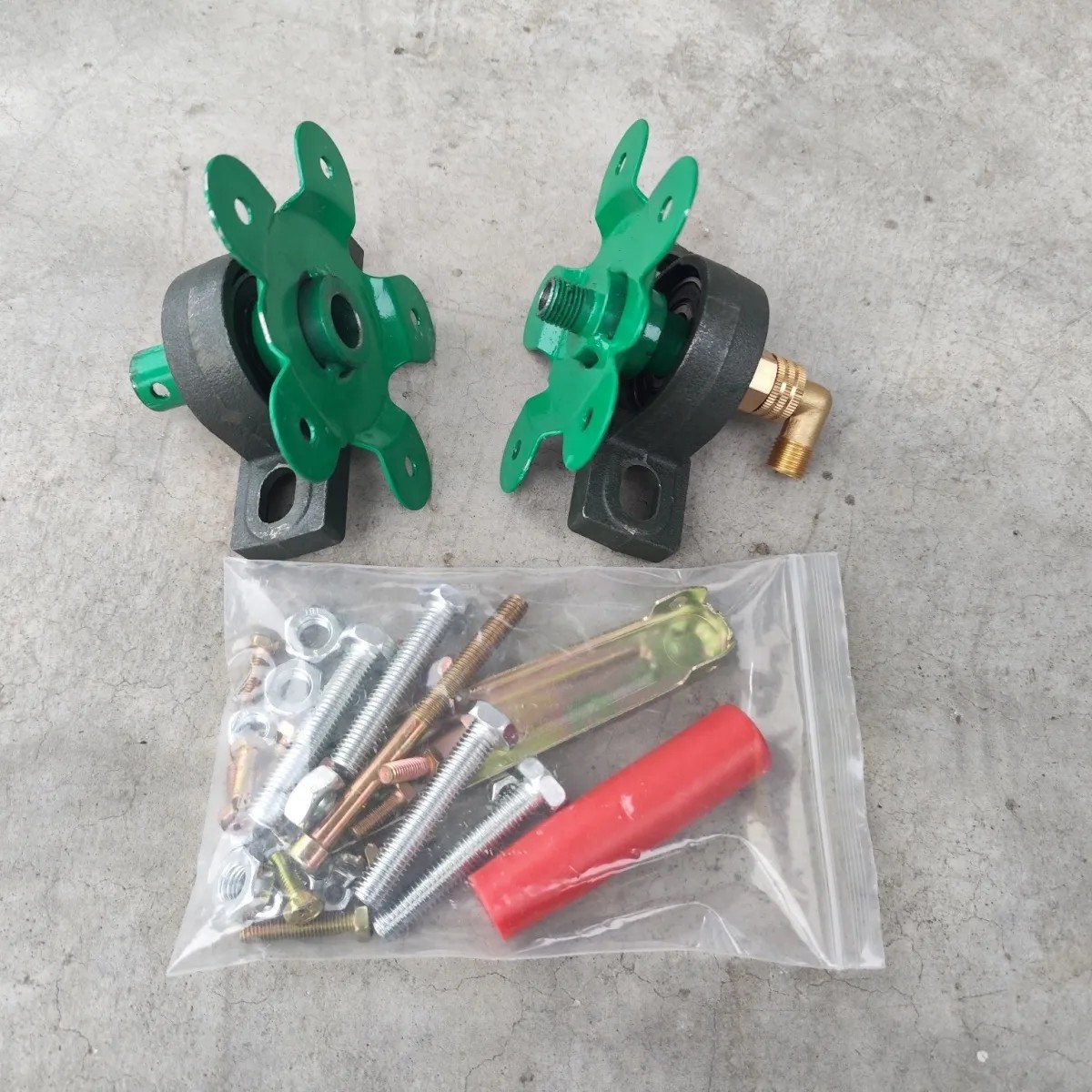 农用打药机卷管架配件加厚轴承座自制卷管架活结防缠绕收管架